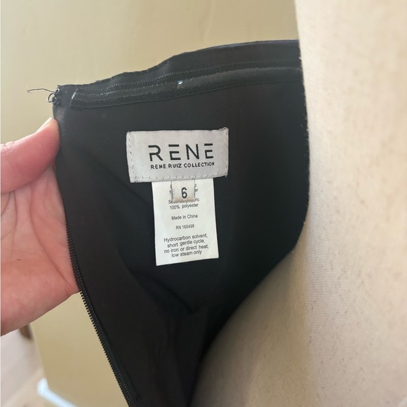 Elegant NWT Rene Ruiz Collection Strapless Cascading Organza Dress 6 - Picture 8 of 8